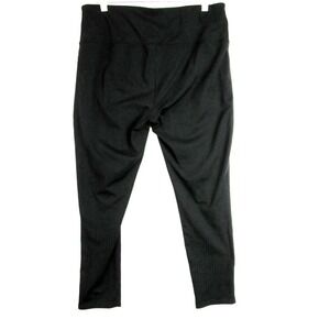 Mia Sport Leggings Black Perforated Laser Cut Women's Size XL